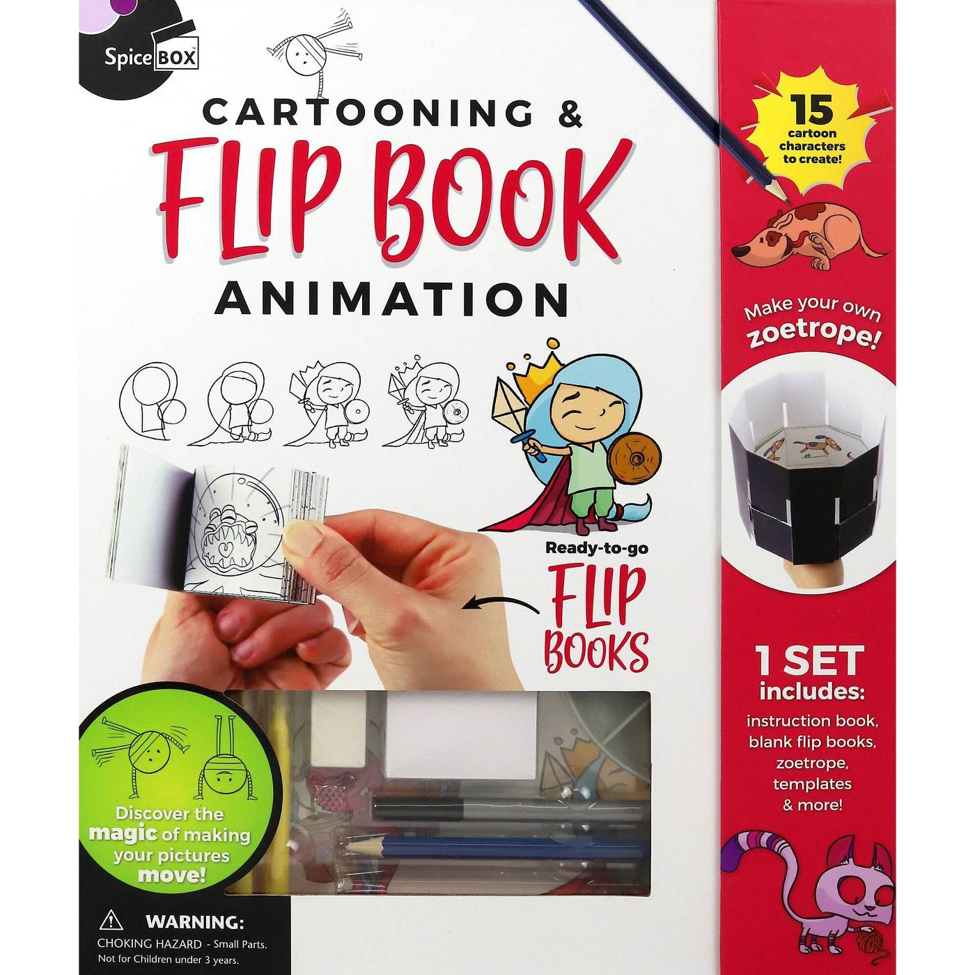 Cartooning & Flip Book Animation Drawing Set - A2Z Science & Learning Toy  Store