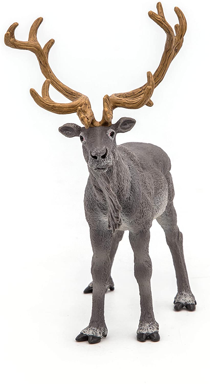 Details about   Large Northern Deer Reindeer Action Figure Toy Rangifer Caribou Figure 