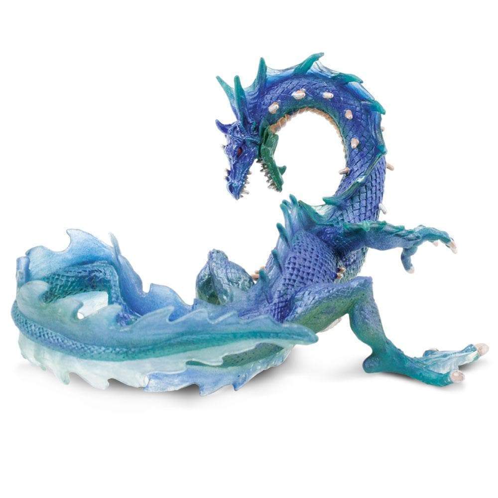 Dollhouse Miniature Plastic Rubber Blue Green Sea Dragon Toy MUL6040 
