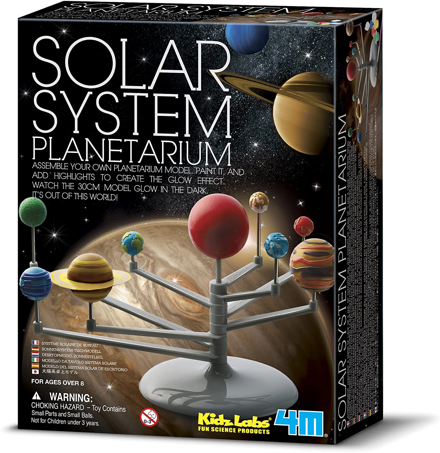 Qiyun 3D Solar System Planetarium Model Learning Science Kits Educational Astronomy Model DIY Toy Gift