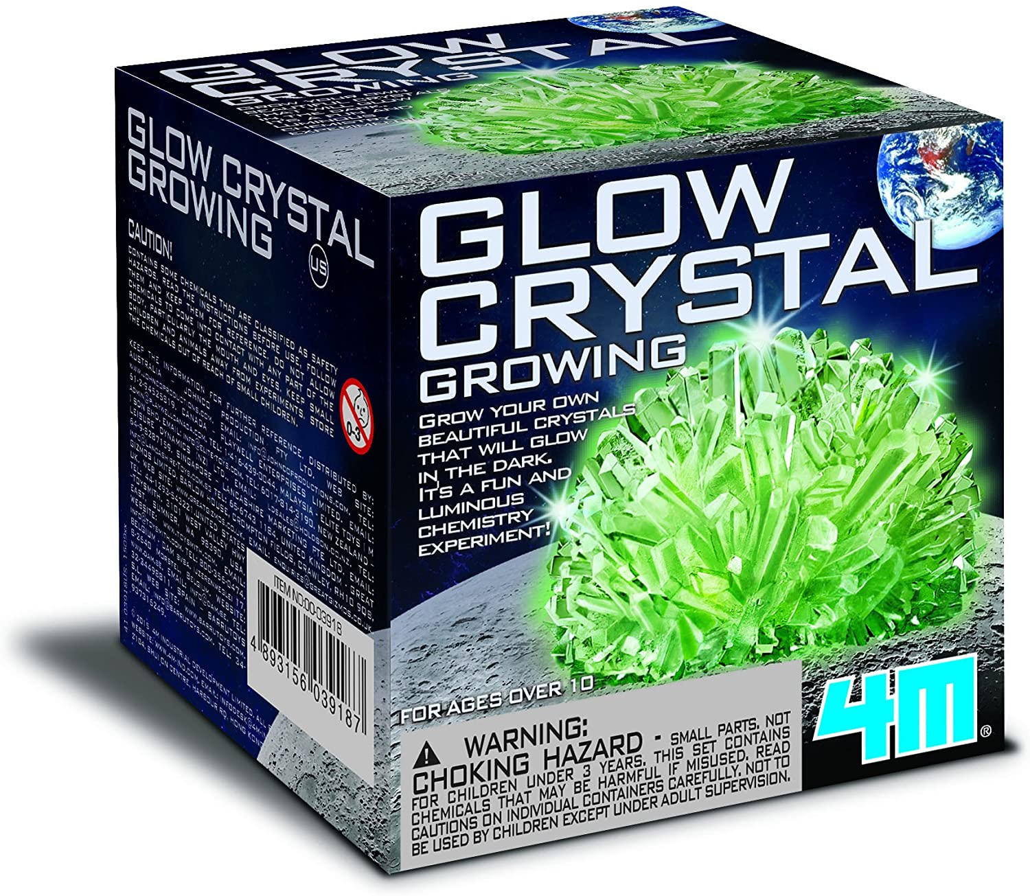DISCOVER WITH DR COOL Glow-in-the-Dark Crystal Growing Educational Science Kit 