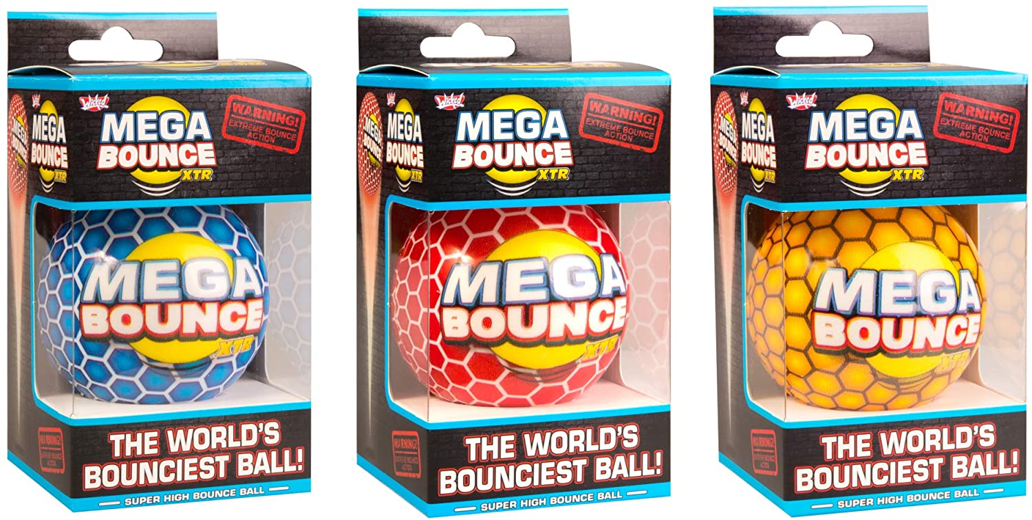 Mega Bounce Xtr Worlds Bounciest Ball Styles May Vary 