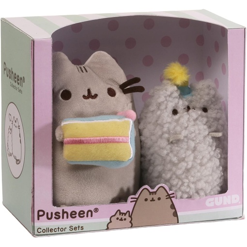 GUND Pusheen and Stormy Birthday Party Box Collector's Set 